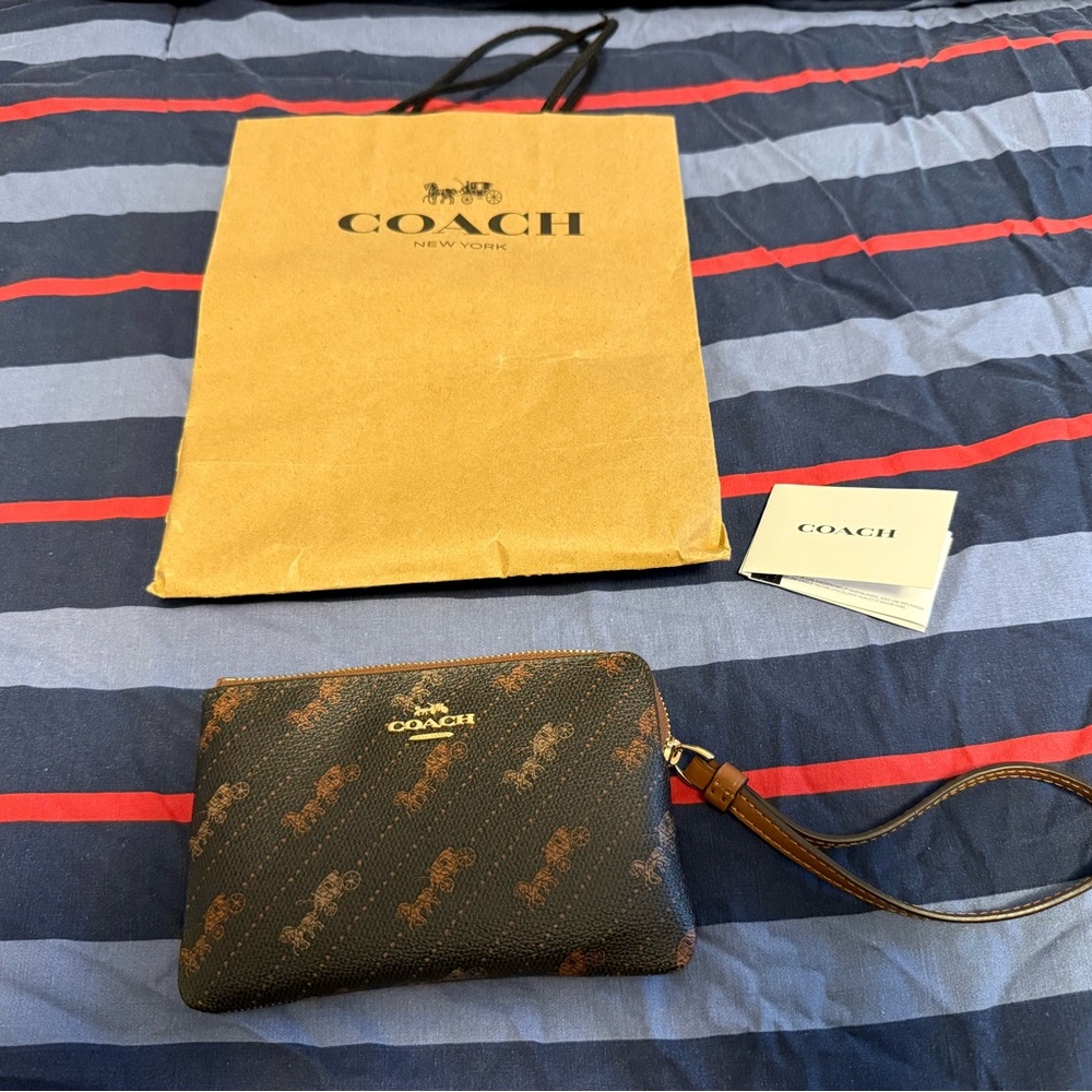 Coach Signature Wristlet